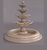 large brown tiered shell fountain.