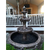 kj' tiered shell brown stone fountain with lights