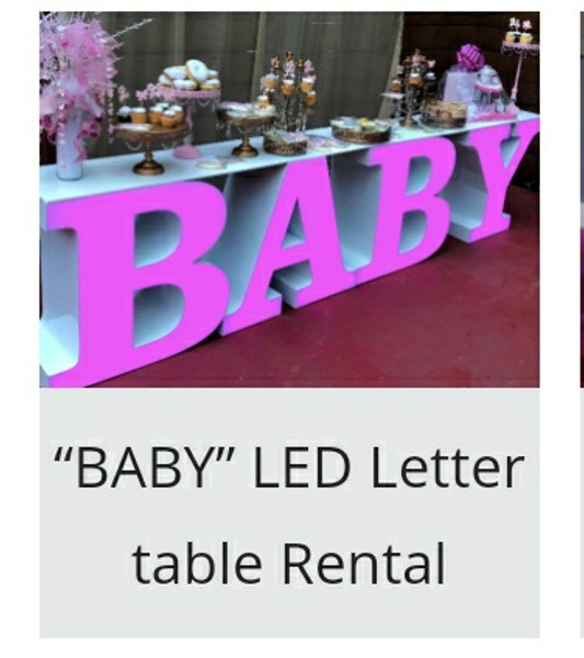 BABY  Marquee party table (wood)