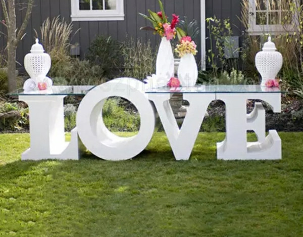 4 feet  love   Marquee table  with lights  sign  (wood)