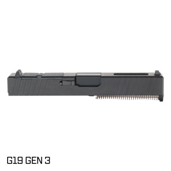 Glock 19 Gen 1-3 Crowned Nitride Barrel & RMR Complete Slide Kit – Black | 3KEYZ Tactical