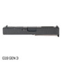 Glock 19 Gen 1-3 Crowned Nitride Barrel & RMR Complete Slide Kit – Black | 3KEYZ Tactical