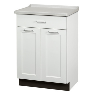 Clinton 8821-AF Fashion Finish, Molded Top Treatment Cabinet with 2 Doors & 1 Drawer