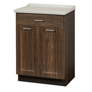 Clinton 8821-AF Fashion Finish, Molded Top Treatment Cabinet with 2 Doors & 1 Drawer