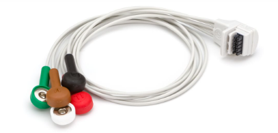 PATIENT CABLE H3+ 5-WIRE 2-CH SNAP GRAY