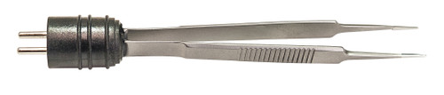 Bovie Aaron A845 Bipolar forceps, McPherson 3-1/2" Straight w/ .5mm tip, Uncoated, Non-Sterile