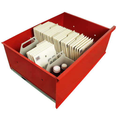 Harloff Dual Compartment Punch Card Drawer