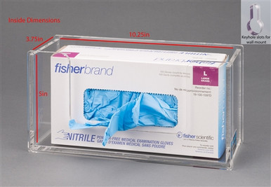 Poltex Acrylic Glove Box Holder - 1 Box (Wall Mount)