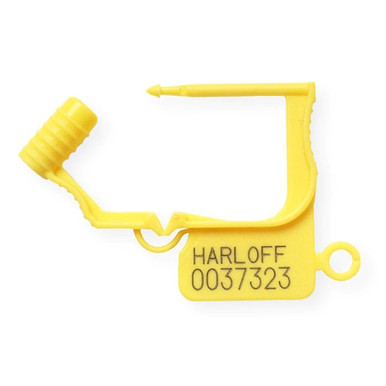 Harloff Breakaway Lock Seal - Yellow, Pack of 100