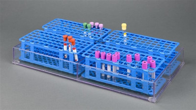 Poltex Blood Tube Rack Organizer Tray-5 x 9.5" pocket (Bump)