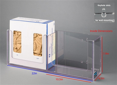 Poltex Chemo Glove Box Holder-2 Box (Wall Mount)