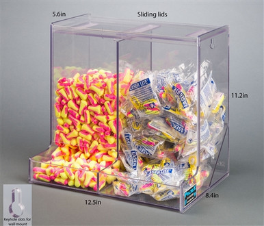 Poltex Double Bulk Earplug Dispenser (Wall mount)