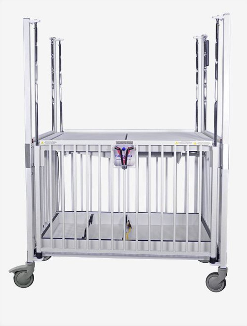 Novum Medical ICU 4-Side Drop Cribs - Infant Length - Trendelenburg Deck - Powder Coated Finish