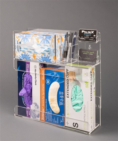 Poltex Exam Room Organizer for Glove Boxes, Tissues, Pens, Business Cards