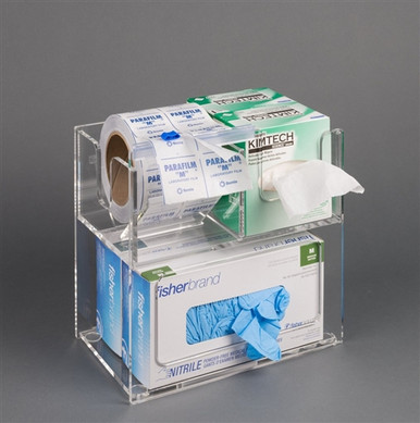 Poltex Glove Box, Parafilm and Kimwipe Trio Organizer (Bump)