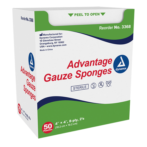 Gauze Sponge - Sterile 2's (50 units/box)