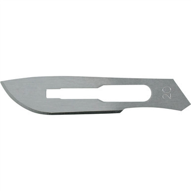 Miltex Surgical Blade Stainless Steel No. 20 Sterile Disposable Individually Wrapped