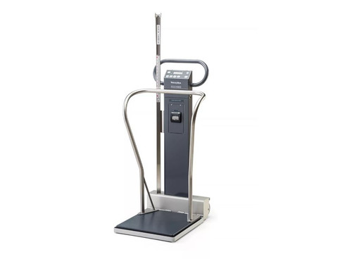 Scale-Tronix 5002 Mobile Stand-On Scale w/Battery Power & Line Cord Adapter