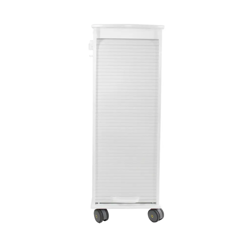 TrippNT Polyethylene MRI Lockable Cart - White, 12" x 35" x 19"
