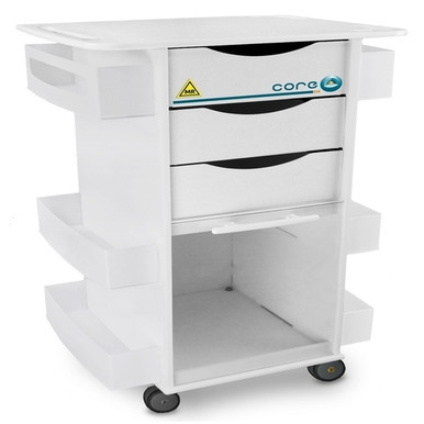 TrippNT MRI Core DX Lab Cart, Polyethylene - White