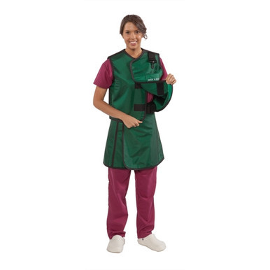 Wolf X-Ray Women's Protective Apron, Vest Small and Lead Free with Thyroid Collar, 0.5mm