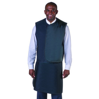 Wolf X-Ray Men's Protective Apron, Vest X-Large and Light Weight Lead with Thyroid Collar, 0.5mm