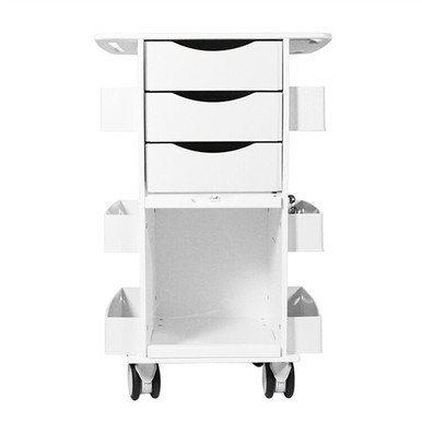 Deluxe White Polyethylene Medical Cart