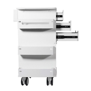 Deluxe White Polyethylene Medical Cart