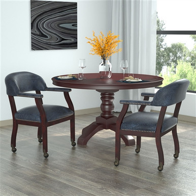 Boss Captainfts Guest, Accent or Dining Chair in Vinyl with Casters