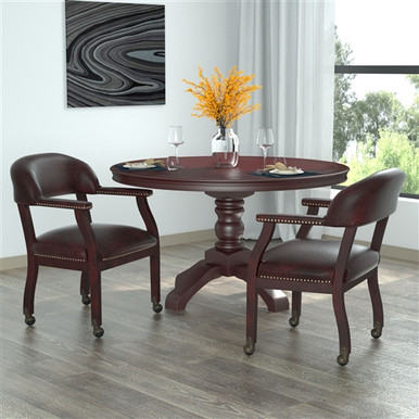 Boss Captainfts Guest, Accent or Dining Chair in Vinyl with Casters