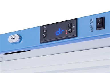 AccuCold ARS1MLDL2B Compact Laboratory Refrigerator w/ Solid Door & Digital Data Logger