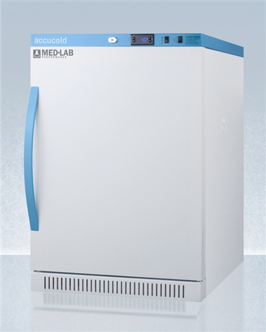 Accucold ARS6MLDR 6 cu ft Laboratory Refrigerator w/ Solid Door & Removable Drawer