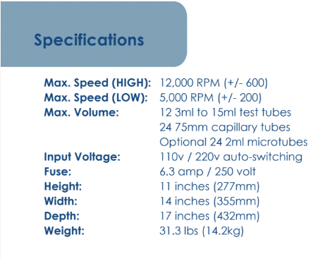 Combo V24T Centrifuge