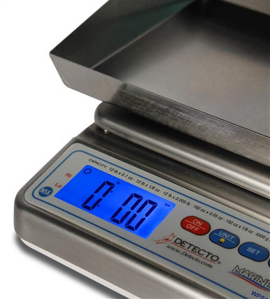 Detecto Wet Diaper Scale, Mariner Waterproof IP67, 12lb Capacity