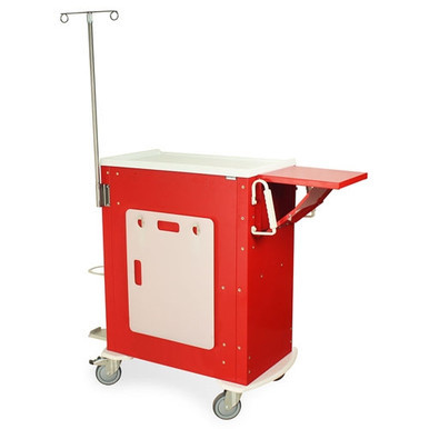 Harloff Tall Emergency Cart, M-Series Six Drawers with Breakaway Lock, Emergency Package