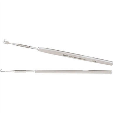Miltex 5-1/8" Flexible Neck Rake Retractor - 3 Sharp Prongs