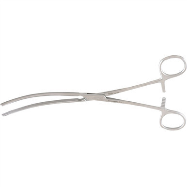 Miltex Doyen Forceps, Curved, Longitudinal Serrations - 9"