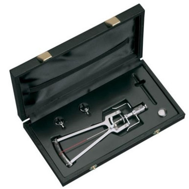Miltex Schiotz Tonometer with 3 Weights (5.5, 7.5 & 10 gram Weights) - Plunger - Stainless Steel - Footplate/Test Block