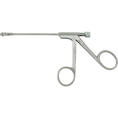 Miltex Ostrum Antrum Punch-Backbiter 3-5/8" Shaft - Backbiting - 2.5mm x 7mm Bite, Right, Luer Lock Port/Cleaning