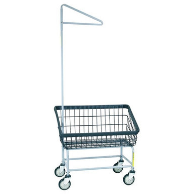 R&B Dura-Seven Large Front Load Wire Laundry Cart
