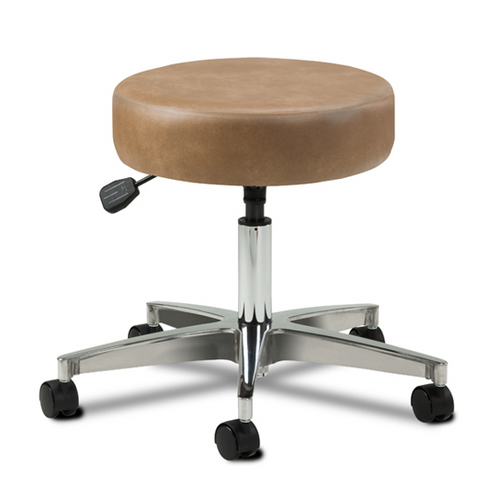 Clinton Select Series Pneumatic 5-Leg Exam Stool with Aluminum Base