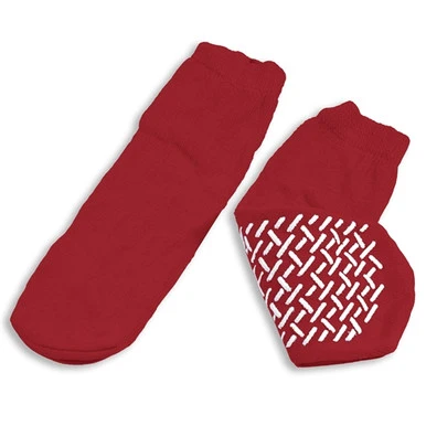 Slipper Socks; Small - Red (48/cs)