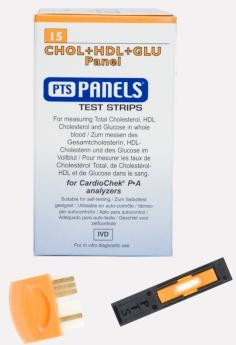 PTS Diagnostics CHOL+HDL+GLU Panel Test Strips