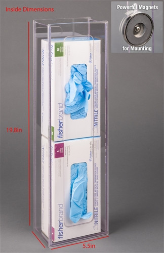 Poltex Narrow Glove Box Holder-2 Box (Magnet)