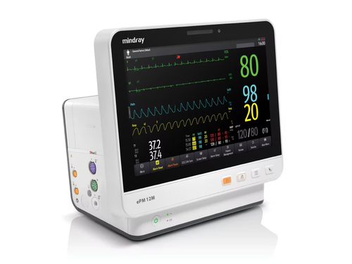 Mindray ePM 10M Patient Monitor w/ NIBP, Temperature & Nellcor SpO2