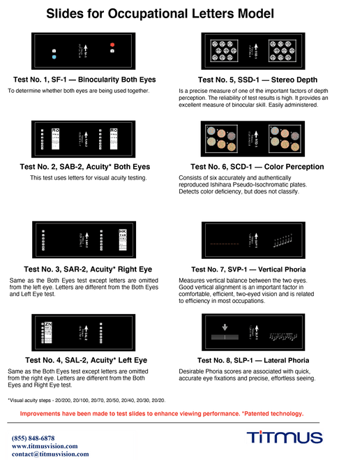 Titmus Vision Screener Slides