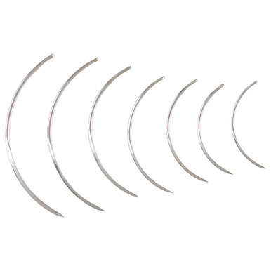 Miltex Surgeons Needle, Size 3, 3/8 Circle Cutting Edge, 12 pkg