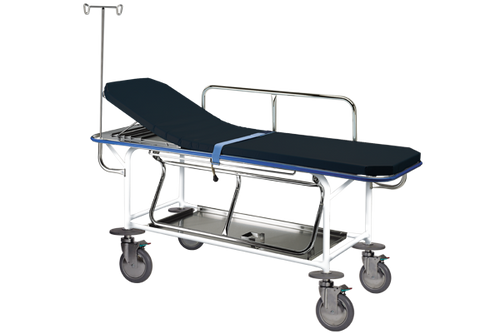 Pedigo P-172 Transport Stretcher, Fixed Height, with 4 Combination Swivel Lock & Brake Casters