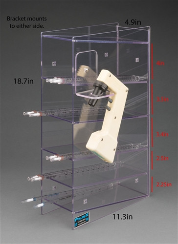 Poltex 5 PETG Serological Pipette (Pipet) Holder-5 Pocket (Controller Bracket)