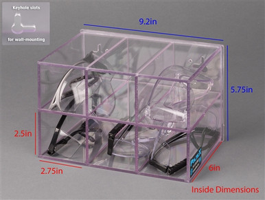 Poltex Protective Eyewear Holder-6 Position (Wall Mount)